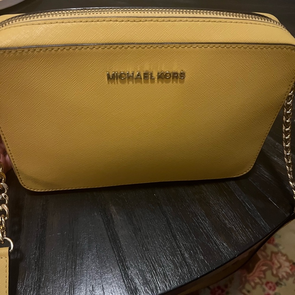 Michael Kors Yellow Crossbody Bag